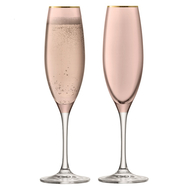  Бокалы для шампанского, флейты LSA International Sorbet, коричневые, 225мл - 2шт - арт.G978-08-208, фото 1 