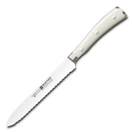  Нож универсальный Wusthof Classic Ikon Cream White, 14см, серрейторная заточка, кованая нержавеющая сталь, Золинген, Германия - арт.4126-0 WUS, фото 1 