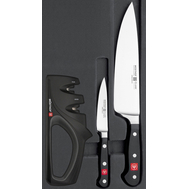  Набор кухонных ножей Wusthof Classic, 2шт, точилка, кованая нержавеющая сталь, Золинген, Германия - арт.9608-5, фото 1 