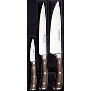  Набор кухонных ножей Wusthof Ikon, 3шт, кованая нержавеющая сталь, Золинген, Германия - арт.9600 WUS, фото 1 