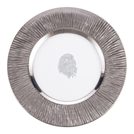  Тарелка сервировочная Platin Eisch Silas, прозрачная/платина, 35 см - арт.76251635, фото 1 