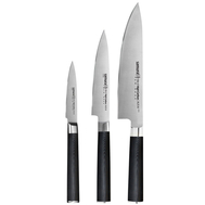  Набор кухонных ножей Samura Mo-V, 3шт, нержавеющая легированная сталь - арт.SM-0220/K, фото 1 