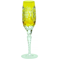  Бокал для шампанского Ajka Crystal Grape 180мл, желтый, цветной хрусталь - арт.1/amber/64582/51380/48359, фото 1 