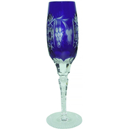  Бокал для шампанского Ajka Crystal Grape 180мл, синий, цветной хрусталь - арт.1/cobaltblue/64582/51380/48359, фото 1 