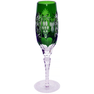  Бокал для шампанского Ajka Crystal Grape 180мл, зеленый, цветной хрусталь - арт.1/emerald/64582/51380/48359, фото 1 