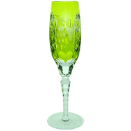  Бокал для шампанского Ajka Crystal Grape 180мл, светло-зеленый, цветной хрусталь - арт.1/reseda/64582/51380/48359, фото 1 