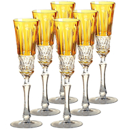  Бокалы для шампанского Ajka Crystal St.Louis, 120мл - 6шт, желтые - арт.15925/47127/40371, фото 1 
