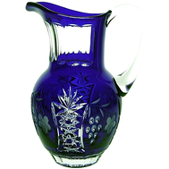 Кувшин для воды Ajka Crystal Grape, 1200мл, синий, цветной хрусталь - арт.cobaltblue/64571/51380/48359, фото 1 