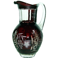  Кувшин Ajka Crystal Grape, 1200мл, бордовый, цветной хрусталь - арт.darkruby/64571/51380/48359, фото 1 