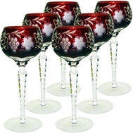  Набор фужеров для вина Ajka Crystal Grape, 220мл - 6шт - арт.darkruby/64581/51380/48359, фото 1 