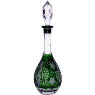  Графин для водки Ajka Crystal Grape, 750мл, зеленый, цветной хрусталь - арт.emerald/64569/51380/48359, фото 1 