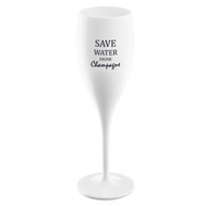  Бокал для шампанского Cheers, No 1, Save Water Drink Champagne, Superglas, 100 мл, белый, фото 1 