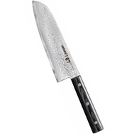  Поварской нож Сантоку Samura 67 Damascus, 17.5см, дамасская сталь - арт.SD67-0094M/Y, фото 1 