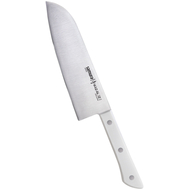  Поварской нож Сантоку Samura Harakiri, 17,5см, белая рукоять, нержавеющая легированная сталь - арт.SHR-0095W/Y , фото 1 