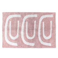  Коврик для ванной Go round цвета пыльной розы Cuts&Pieces, 60х90 см, фото 1 