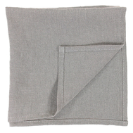  Салфетка сервировочная из умягченного льна серого цвета Essential, 45х45 см, фото 1 