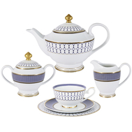  Чайный сервиз Midori Адмиралтейский, фарфор, на 6 персон 23 предмета - арт.MI2-9831-Y3_23A-AL, фото 1 