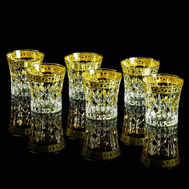  Набор стаканов Migliore DeLuxe Imperia, хрусталь, декор золото 24К, 270мл - 6шт - арт.25535, фото 1 