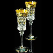  Набор фужеров для шампанского Migliore DeLuxe Imperia, хрусталь, декор золото 24К - 2шт - арт.25541, фото 1 