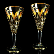  Набор бокалов для вина/воды Migliore DeLuxe Golden Dream, хрусталь, декор золото 24К - 2шт - арт.25598, фото 1 