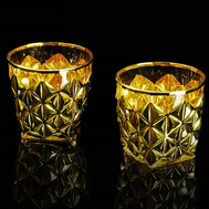  Набор стаканов для виски Migliore DeLuxe Golden Dream, хрусталь, декор золото 24К, 350мл - 2шт - арт.25599, фото 1 