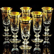  Набор фужеров для шампанского Migliore DeLuxe Dinastia, хрусталь, декор золото 24К - 6шт - арт.25654, фото 1 