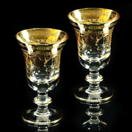  Набор бокалов для вина/воды Migliore DeLuxe Dinastia, хрусталь, декор золото 24К - 2шт - арт.25661, фото 1 