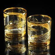  Набор стаканов для виски Migliore DeLuxe Idalgo, хрусталь янтарный, 300мл - 2шт - арт.25666, фото 1 