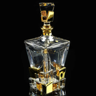  Графин для виски Migliore DeLuxe Lord, хрусталь, декор золото 24К, 0.85л 29см - арт.25667, фото 1 