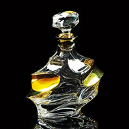  Графин для виски Migliore DeLuxe Pocker, хрусталь, декор золото 24К, 0.85л 24см - арт.25673, фото 1 