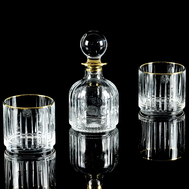  Набор для виски Migliore DeLuxe Bingo: графин + 2 стакана, хрусталь, декор золото 24К - арт.26933, фото 1 
