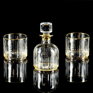  Набор для виски Migliore DeLuxe Bingo: графин + 2 стакана, хрусталь, декор золото 24К - арт.26934, фото 1 