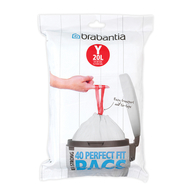  Brabantia Мешки для мусора PerfectFit, размер Y (20 л), упаковка-диспенсер, 40 шт.  - арт.116865, фото 1 