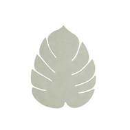  LINDDNA 989958 NUPO olive green Подстановочная салфетка из натуральной кожи лист монстеры 26х22 см, толщина 1,6мм, фото 1 