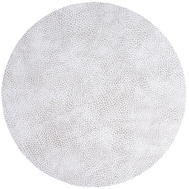  LINDDNA 98928 HIPPO white-grey Подстановочная салфетка из натуральной кожи круглая, диаметр 24 см, толщина 1,6 мм, фото 1 
