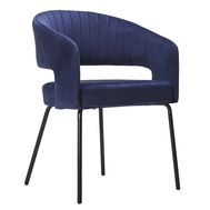  Кресло Ariadna, велюр, синее, фото 1 