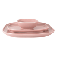  Набор сервировочный Форма Maxwell & Williams, розовый: 2 тарелки + салатник, 23.5см + 28см + 12см, фарфор - арт.MW655-AW0411, фото 1 