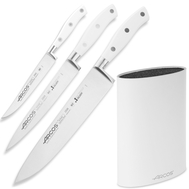  Набор ножей для кухни Arcos Riviera Blanca, нержавеющая сталь, белый пластик ABS, Испания - арт.7941 RIVIERA BLANCA, фото 1 