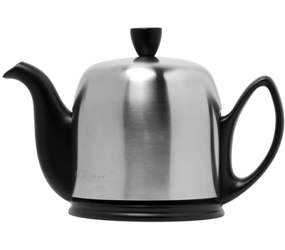  Чайник фарфоровый Guy Degrenne Salam, с ситечком, черный, 0.7л, фото 1 