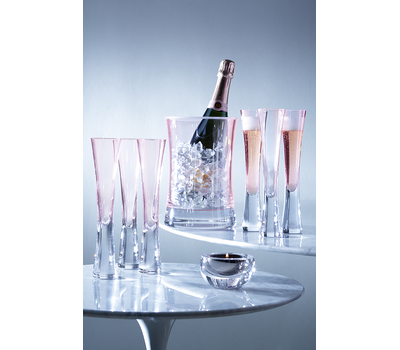  Набор для шампанского LSA International Moya, розовый: 6 бокалов и ведёрко, фото 2 