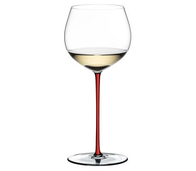  Фужер для вина Oaked Chardonnay Riedel Fatto a Mano, 620мл, красная ножка, фото 1 