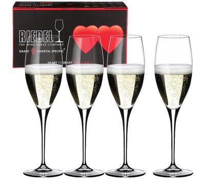  Набор бокалов для шампанского Champagne Glass Riedel Heart To Heart, 330мл - 4шт, фото 1 
