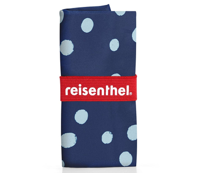  Сумка складная хозяйственная Reisenthel Mini maxi shopper, синяя в горох, 43.5х65х6см, фото 3 