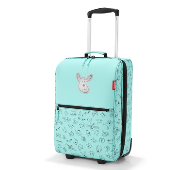  Детский чемодан Reisenthel Trolley Cats and dogs XS, мятный, 29х43х18см, фото 1 