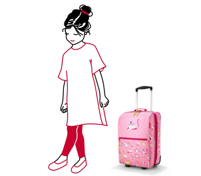  Детский чемодан Reisenthel Trolley XS ABC friends, розовый, 29х43х18см, фото 6 
