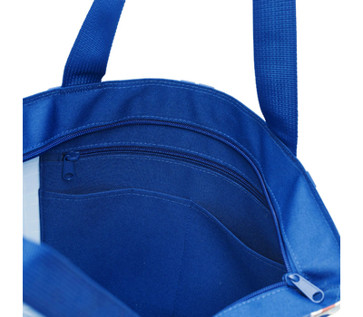  Тканевая сумка Reisenthel Cityshopper 2, голубая с листьями, 47х44х17см, фото 2 