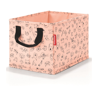  Коробка для хранения Reisenthel Storagebox Cats and dogs, розовая, 34.7х22.9х25.2см, фото 1 