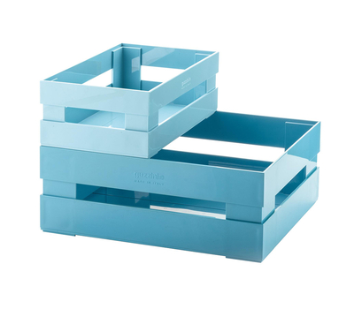  Ящики для хранения Guzzini Tidy & Store, голубые - 2шт, фото 1 