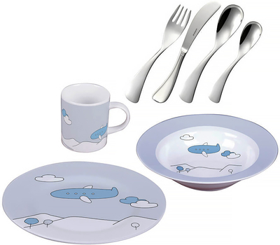  Набор детской посуды Sambonet Blue - 7 предметов, фото 1 