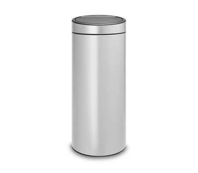  Контейнер для мусора Brabantia Touch Bin, серый металлик, 30 л, фото 2 